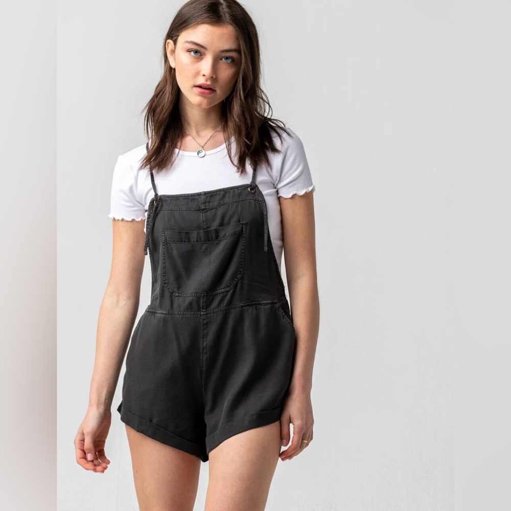 Billabong Wild Pursuit Romper; Small, Off-Black